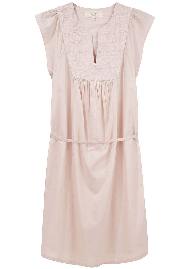 Embroidered Voile Dress