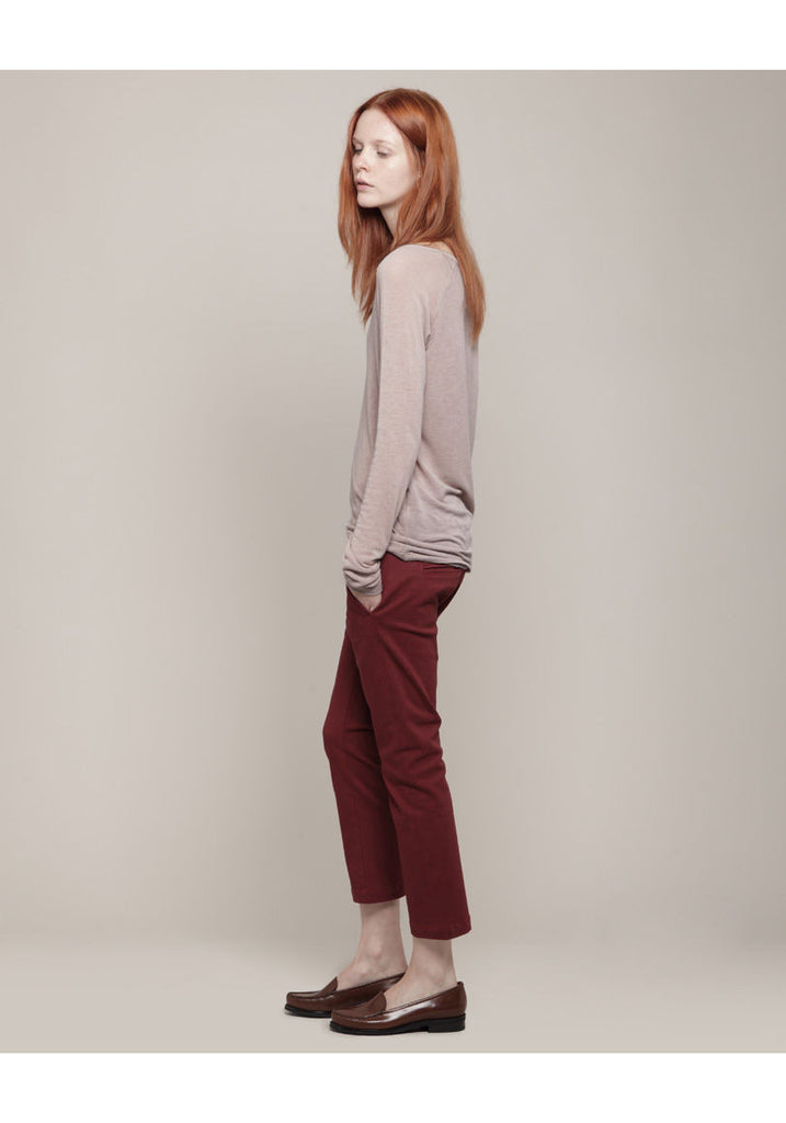 Gabardine Cropped Pant