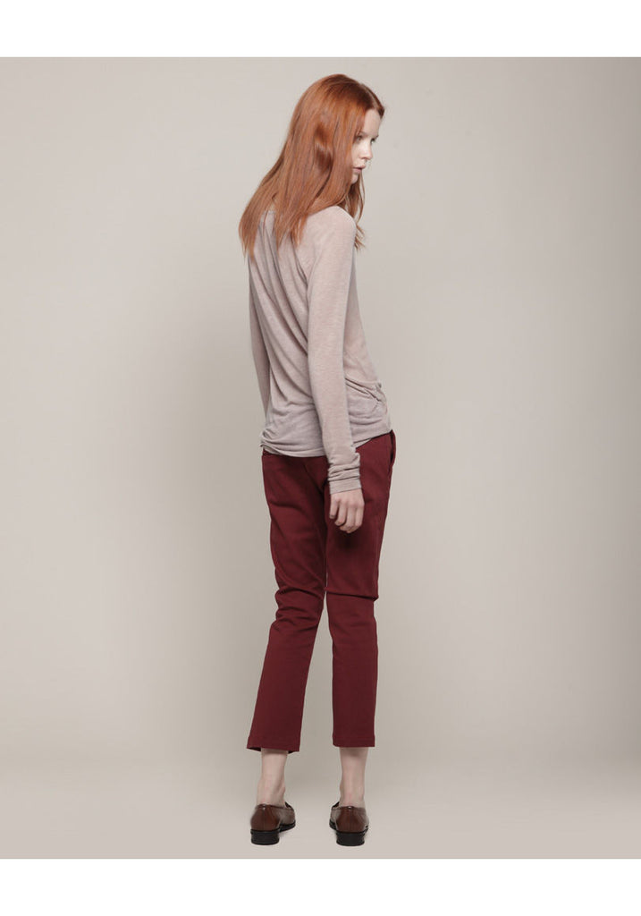 Gabardine Cropped Pant
