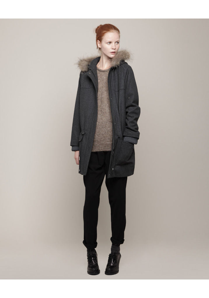 Hooded Wool Parka