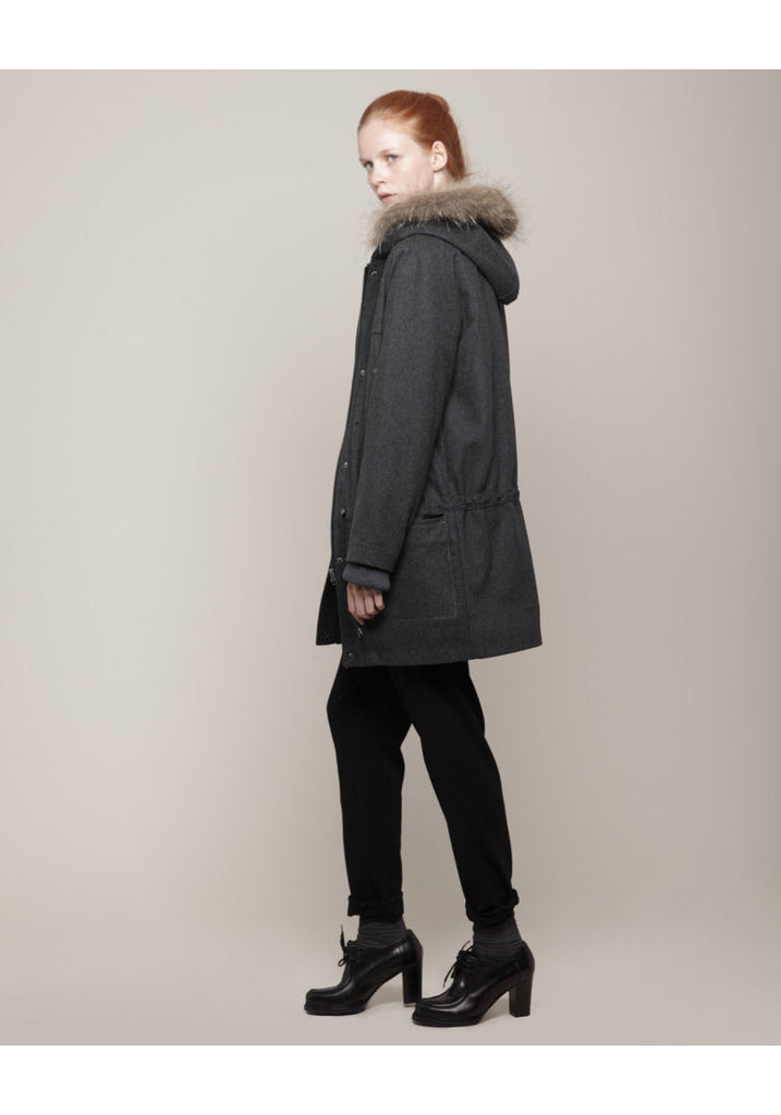 Hooded Wool Parka