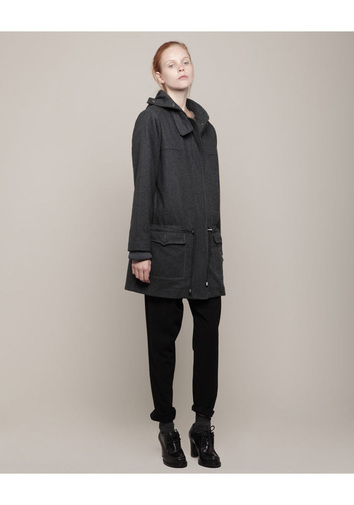 Hooded Wool Parka
