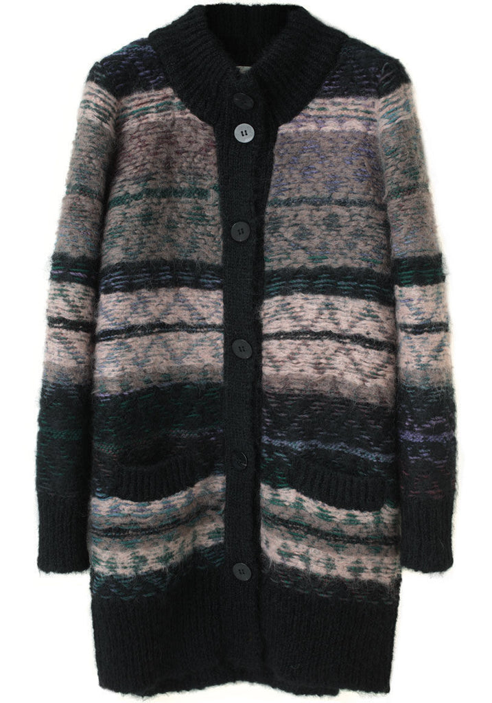 Jacquard Mohair Cardigan