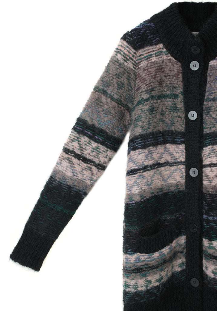 Jacquard Mohair Cardigan