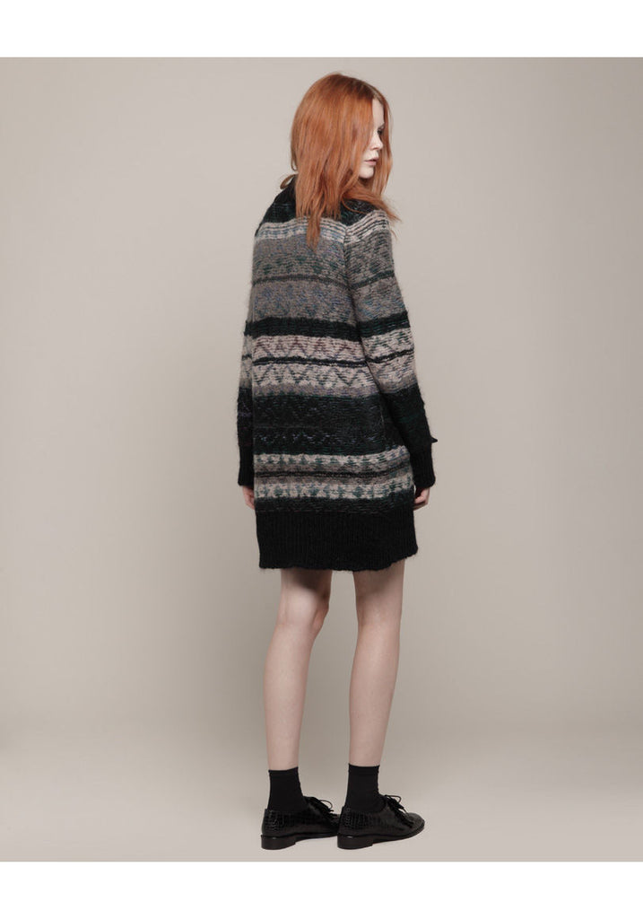 Jacquard Mohair Cardigan