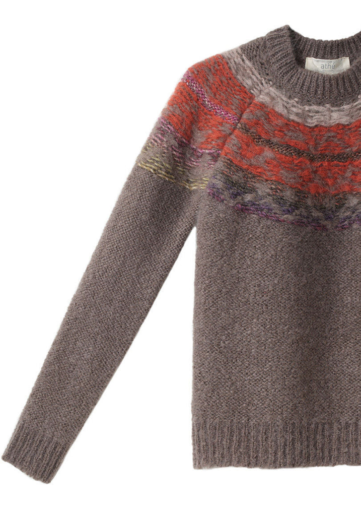 Jacquard Mohair Sweater
