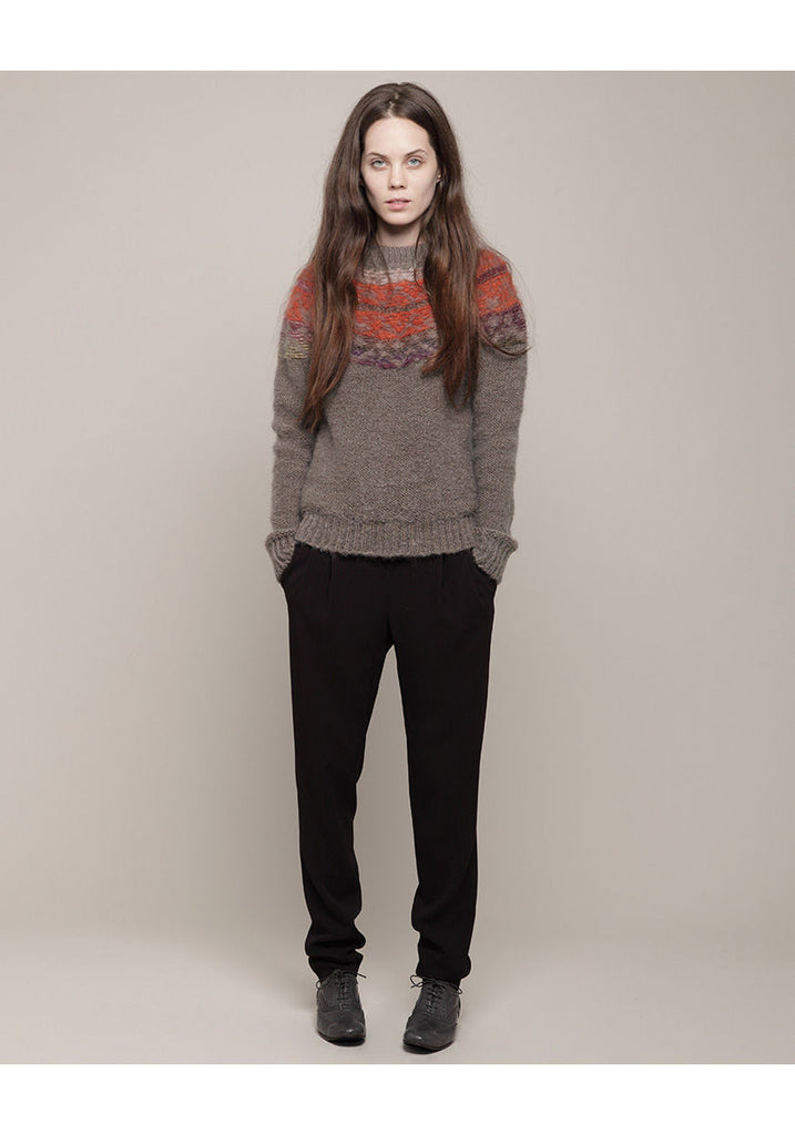 Jacquard Mohair Sweater