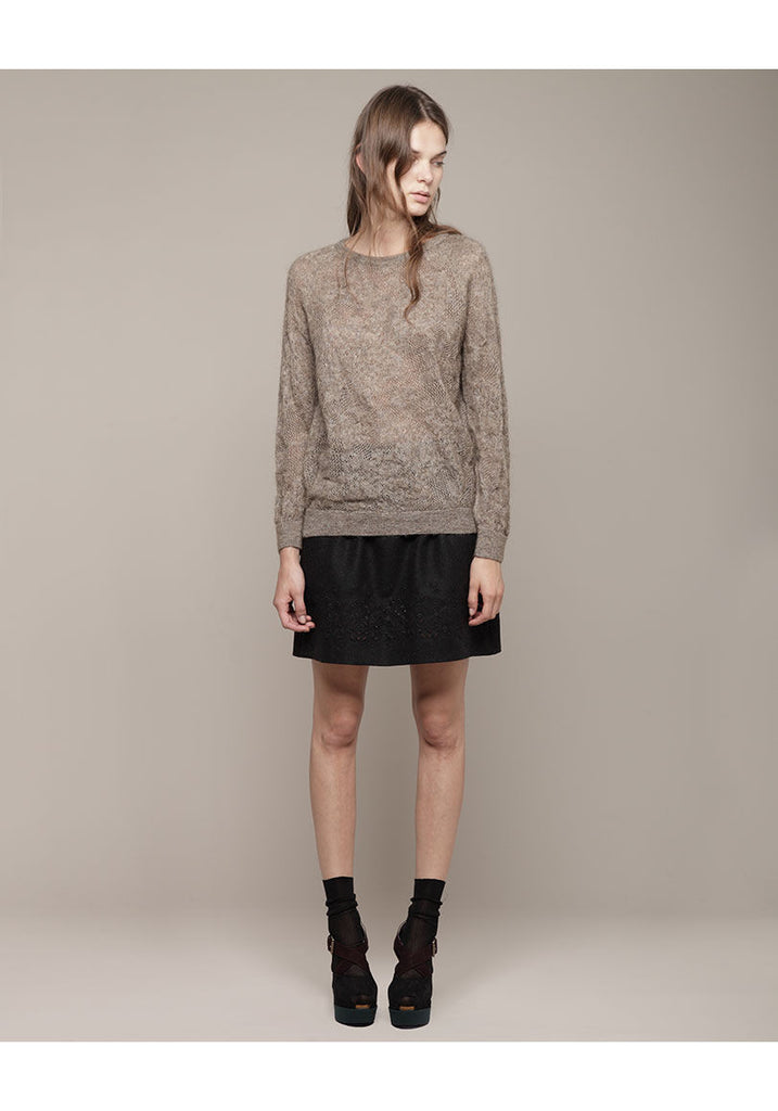 Long Sleeved Open Knit