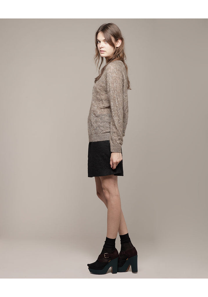 Long Sleeved Open Knit