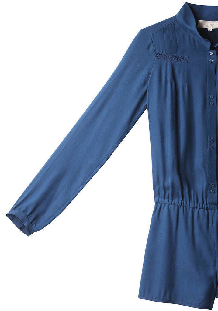 Long Sleeved Silk Romper