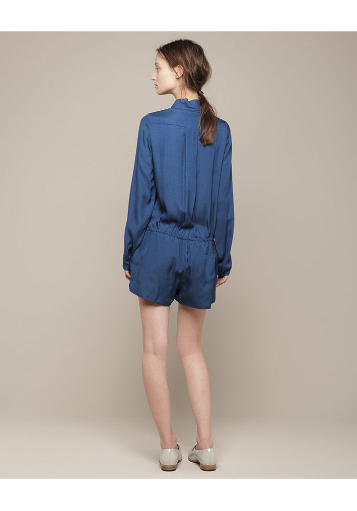 Long Sleeved Silk Romper