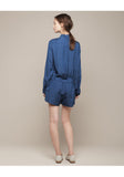 Long Sleeved Silk Romper