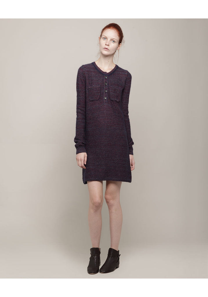 Mohair Tweed Pocket Dress