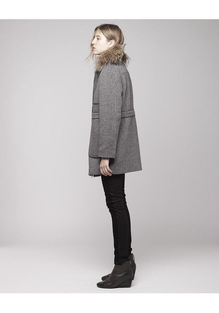 Parka with Fur Collar
