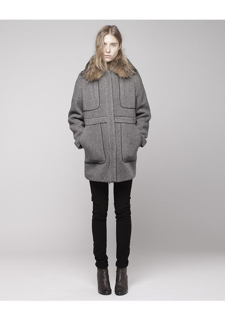 Parka with Fur Collar