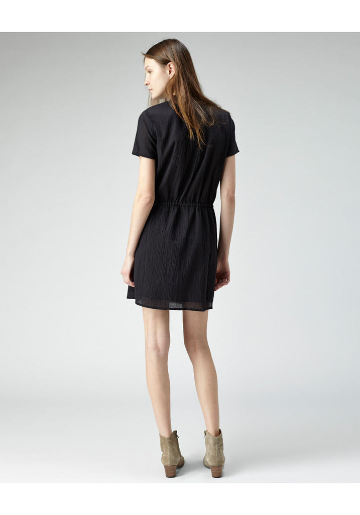 Pintuck & Lace Shirtdress
