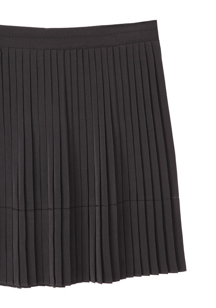 Pleated Crepe Skirt