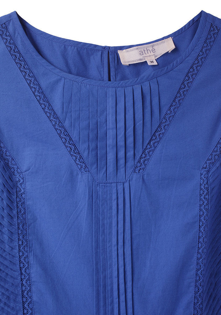 Pleated Sleeveless Dress