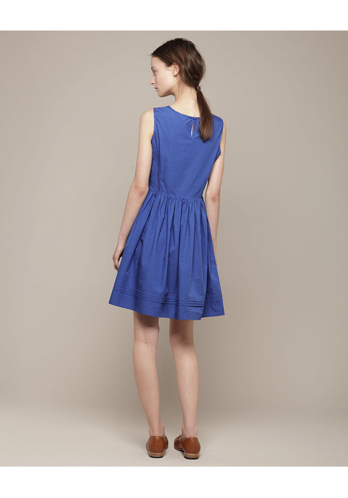Pleated Sleeveless Dress