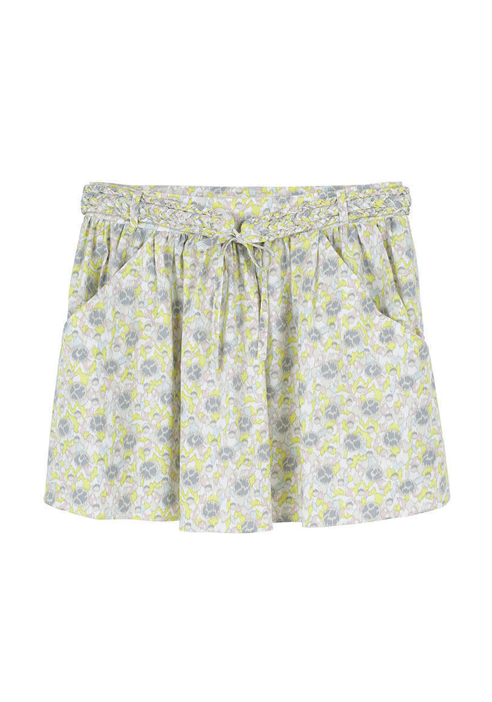 Printed Poplin Skirt