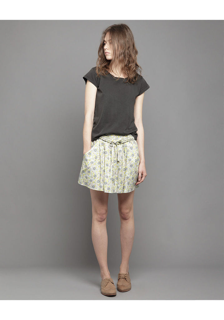 Printed Poplin Skirt