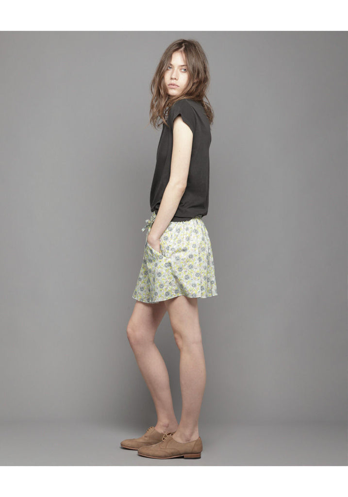 Printed Poplin Skirt