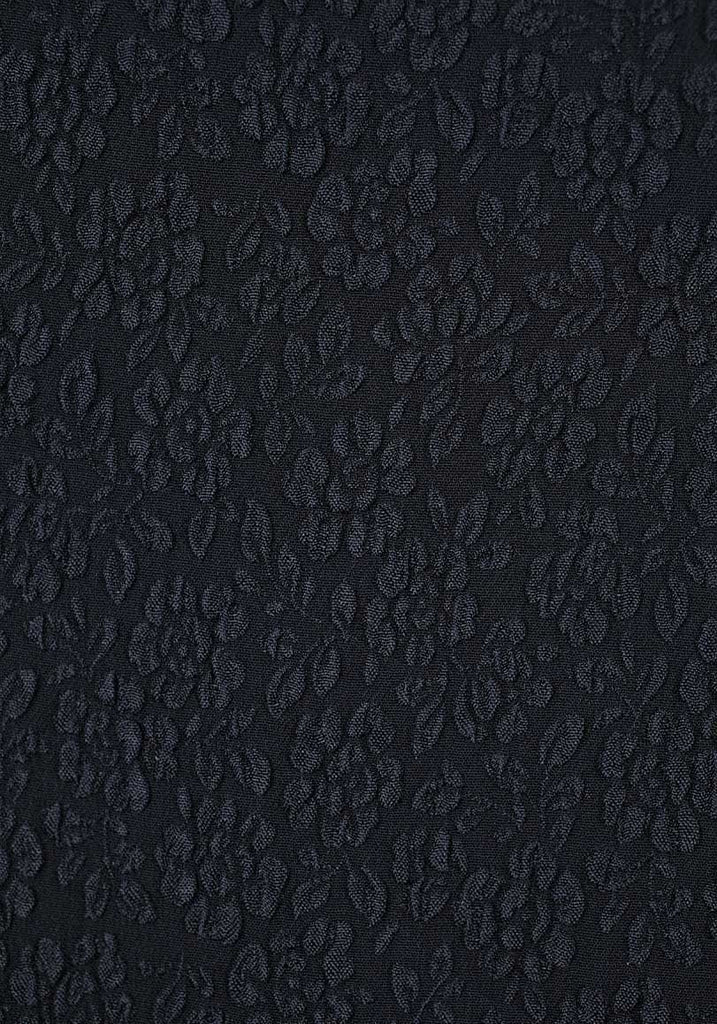 Puckered Rose Jacquard Dress