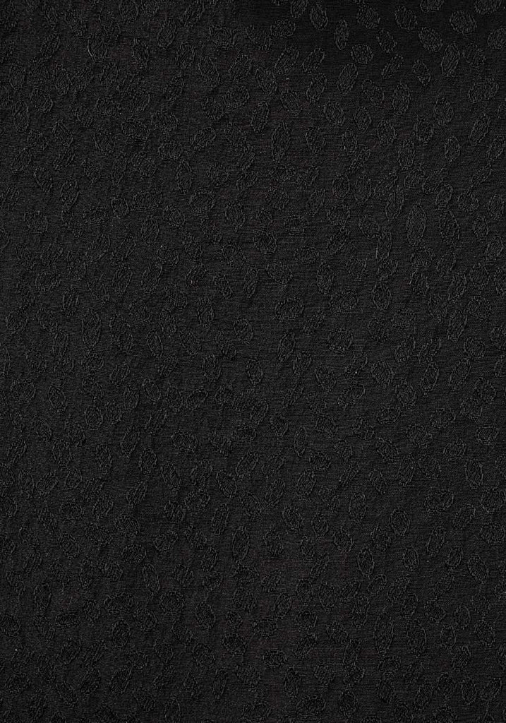 Puckered Silk Jacquard Blouse