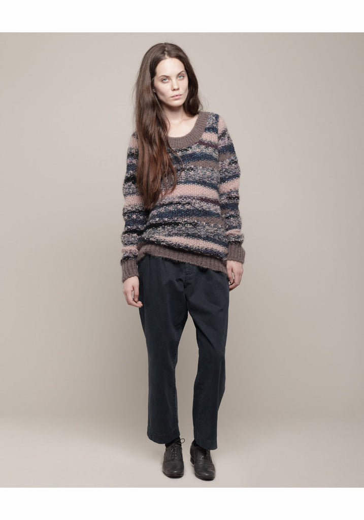 Scoop Neck Mohair Sweater