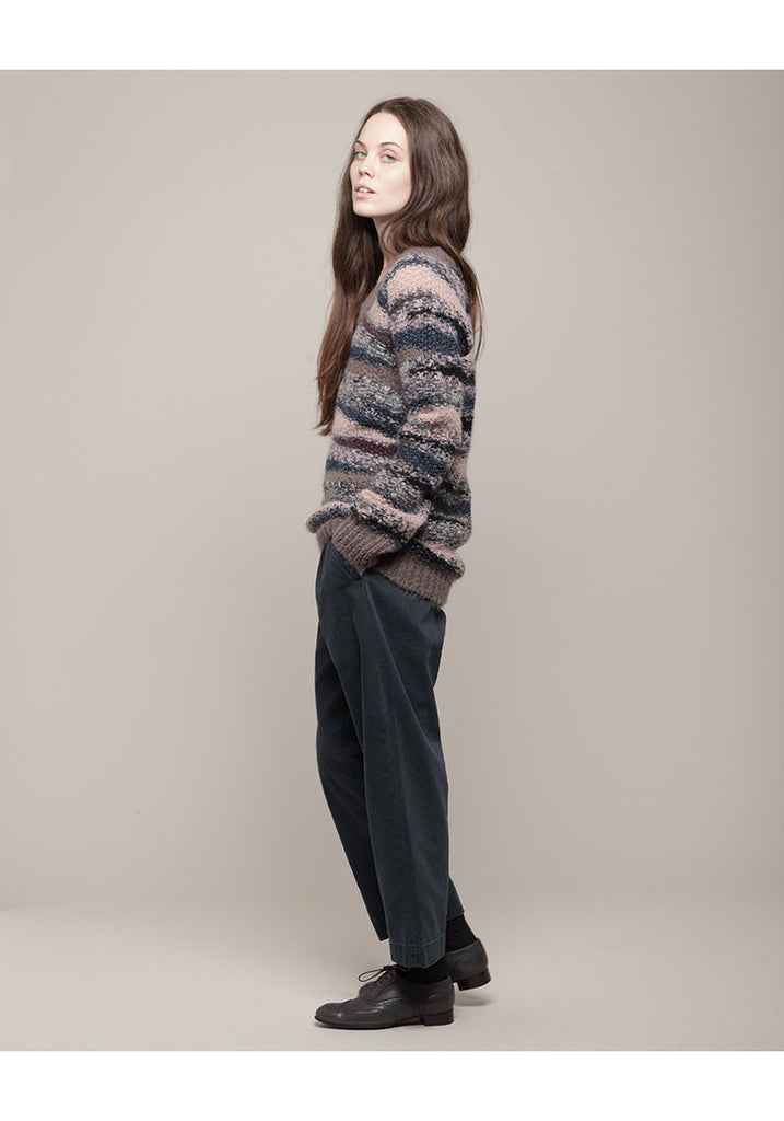 Scoop Neck Mohair Sweater