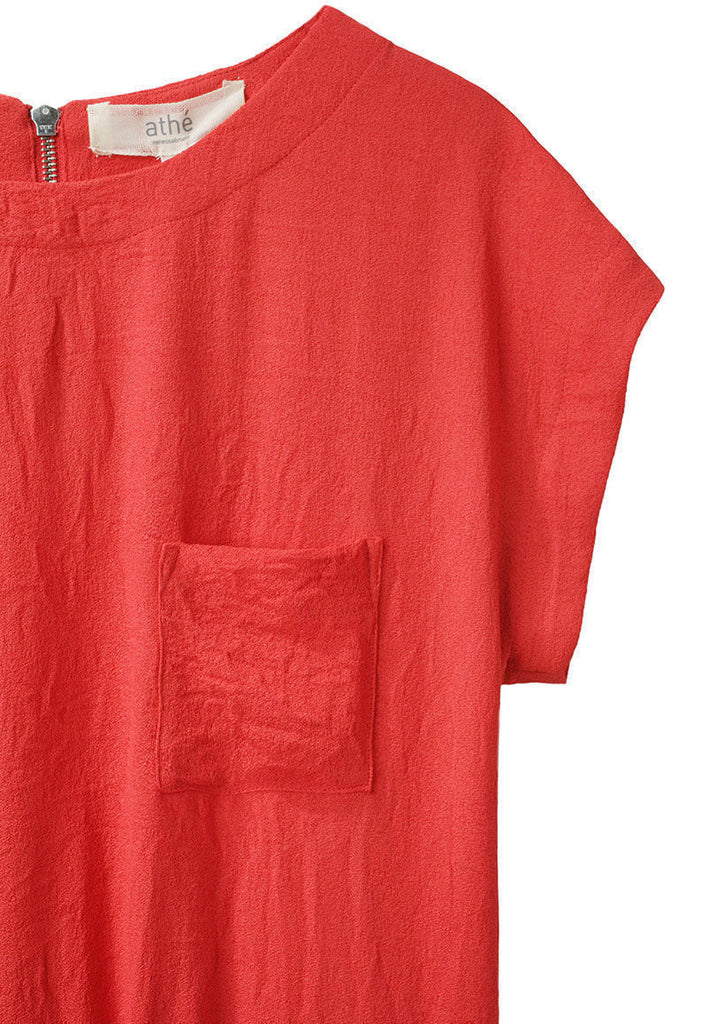 Shortsleeved Crepe Dress