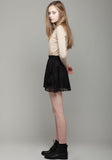 Silk Burnout Skirt