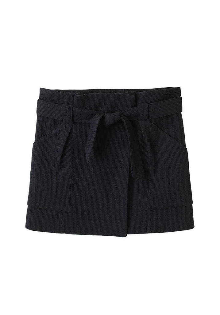 Textured Wrap Skirt