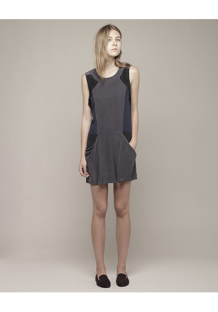 Two-Tone Sleeveless Dress