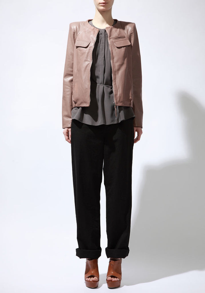 Washed Leather Jacket