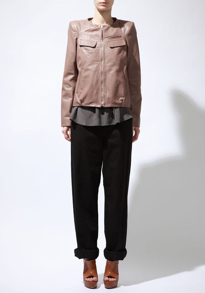 Washed Leather Jacket