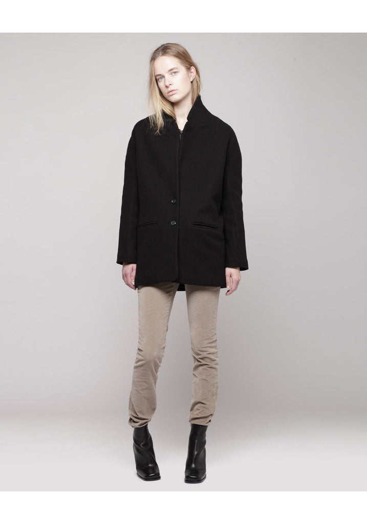 Wool Twill Manteau Coat