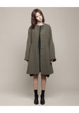 Boucl‚ Coat w/ Shaped Waist