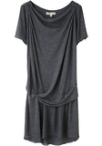 Drape Front Jersey Dress