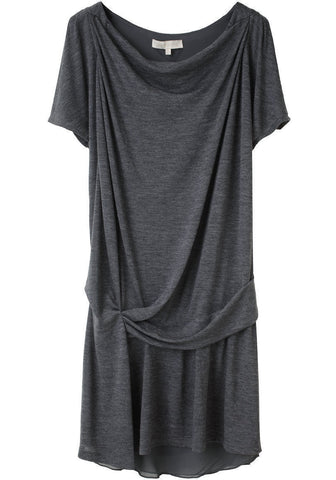 Drape Front Jersey Dress