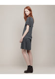 Drape Front Jersey Dress