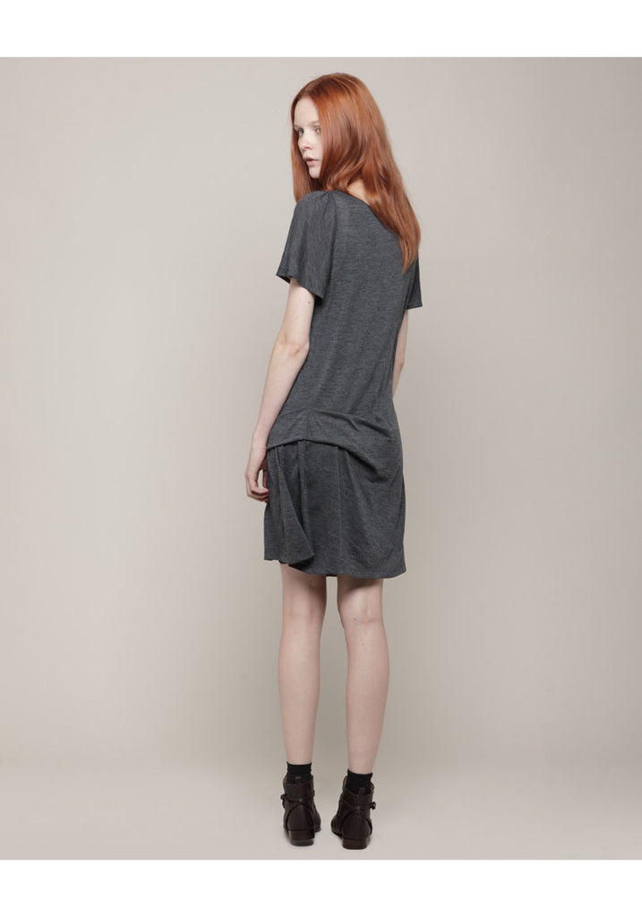 Drape Front Jersey Dress