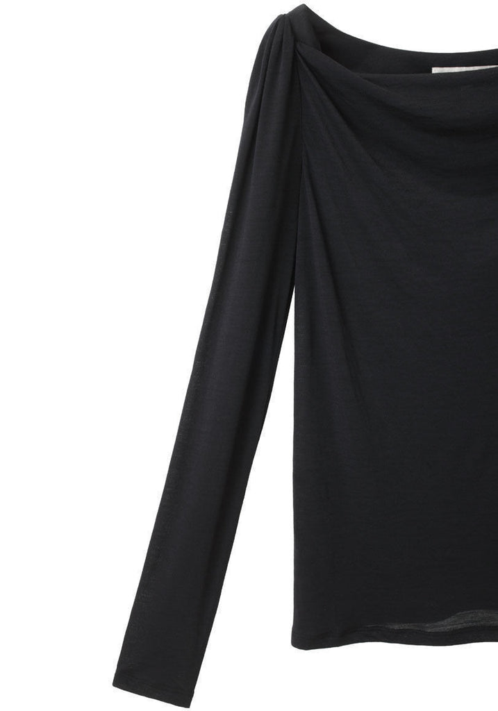 Draped Jersey Top