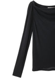 Draped Jersey Top