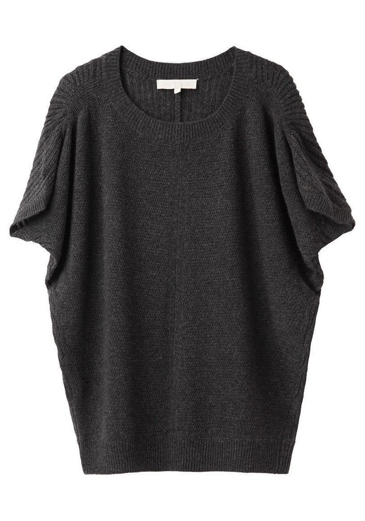 Draped Sleeve Knit