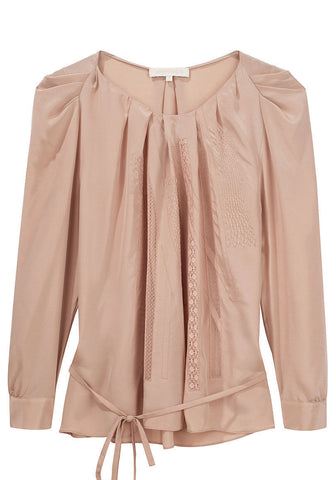 Embroidered Silk Blouse