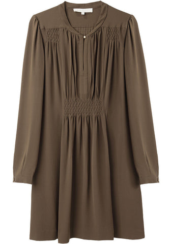 Long Sleeve Smock Detail Dress