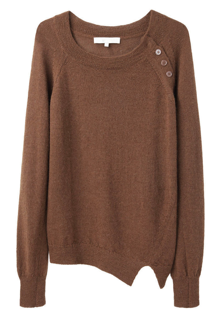 Long Sleeved Asymmetrical Knit