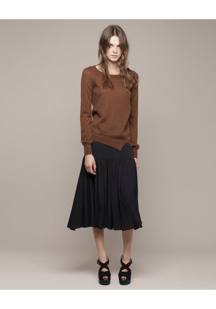 Long Sleeved Asymmetrical Knit