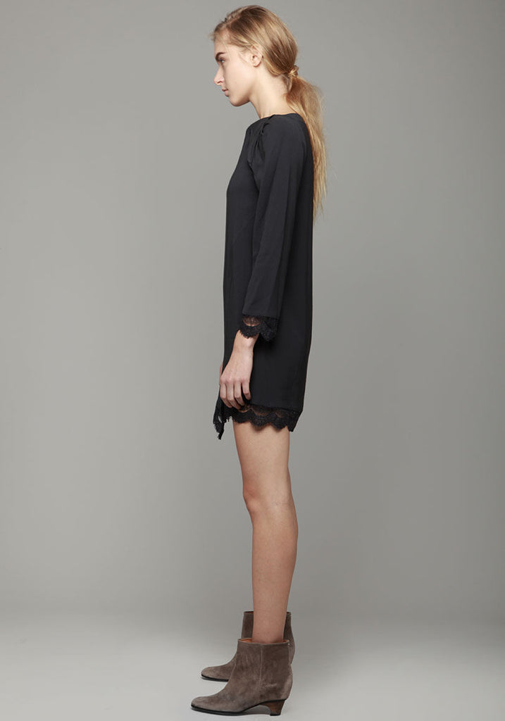 Matte Reverse Charmeuse Dress